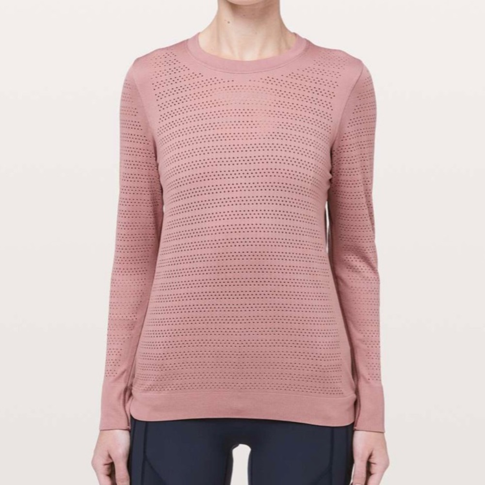 lululemon Breeze By Long Sleeve *Squad - Quicksand - size 10